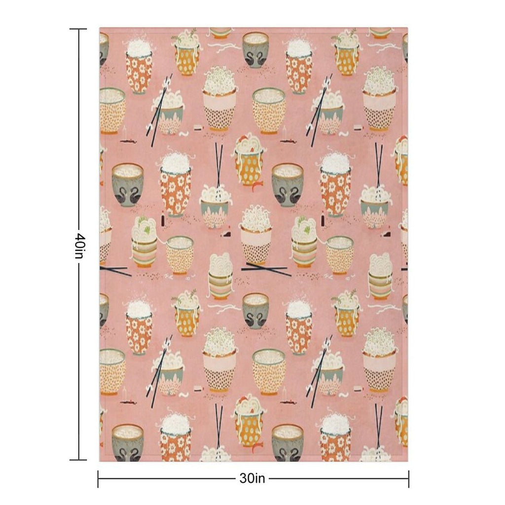 Oodles of Noodles Premium Throw Blanket