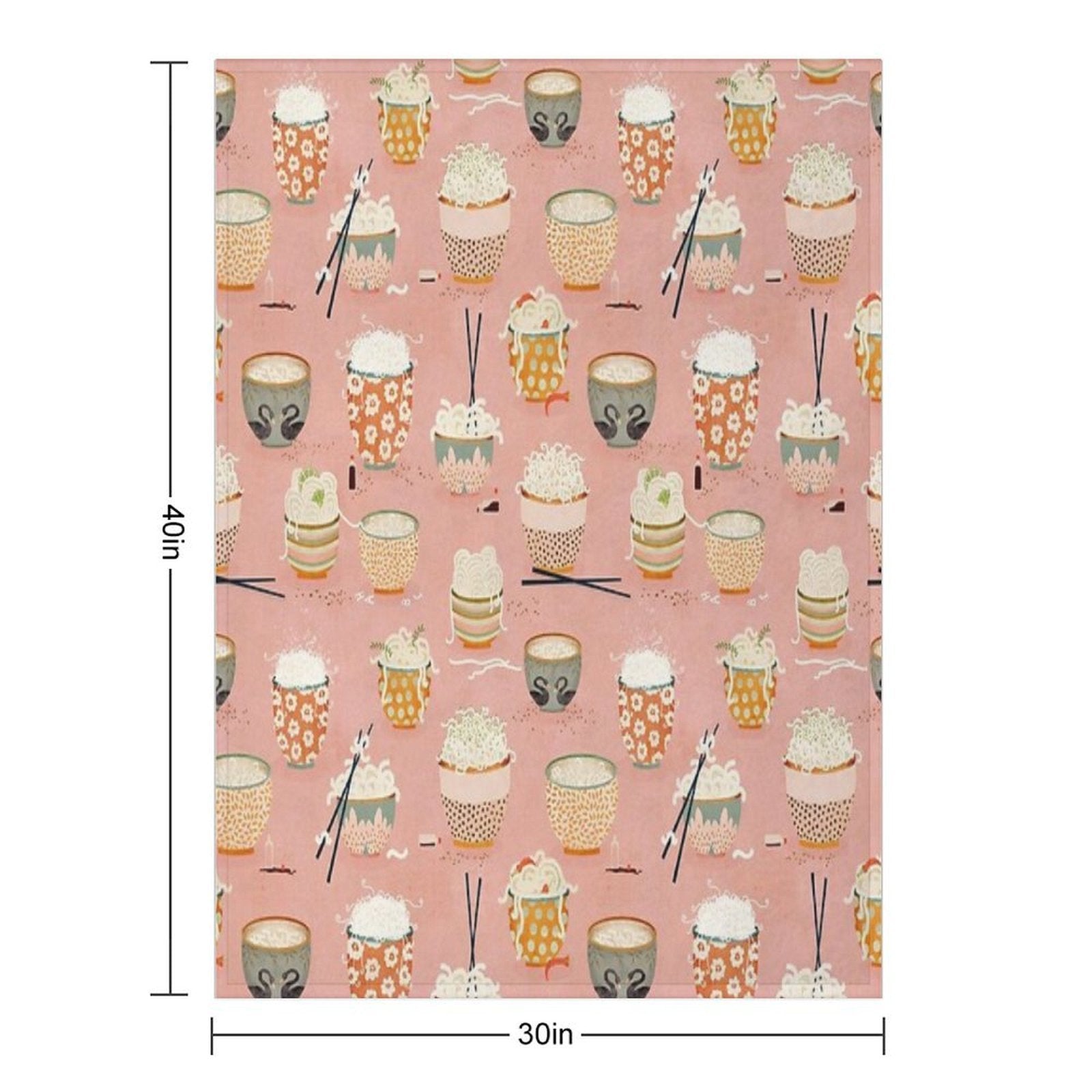 Oodles of Noodles Premium Throw Blanket