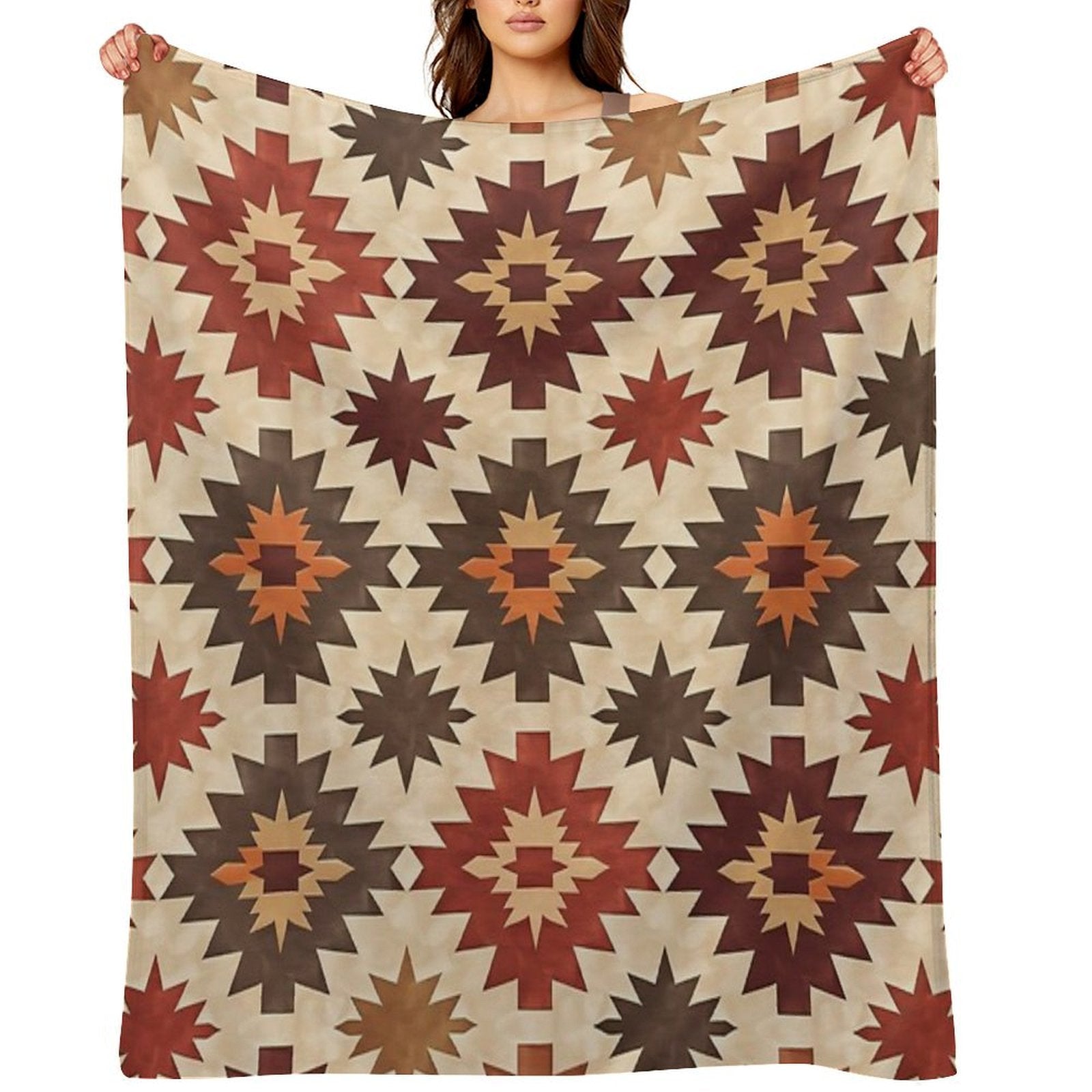 Desert Sun Motif Compact Throw Blanket
