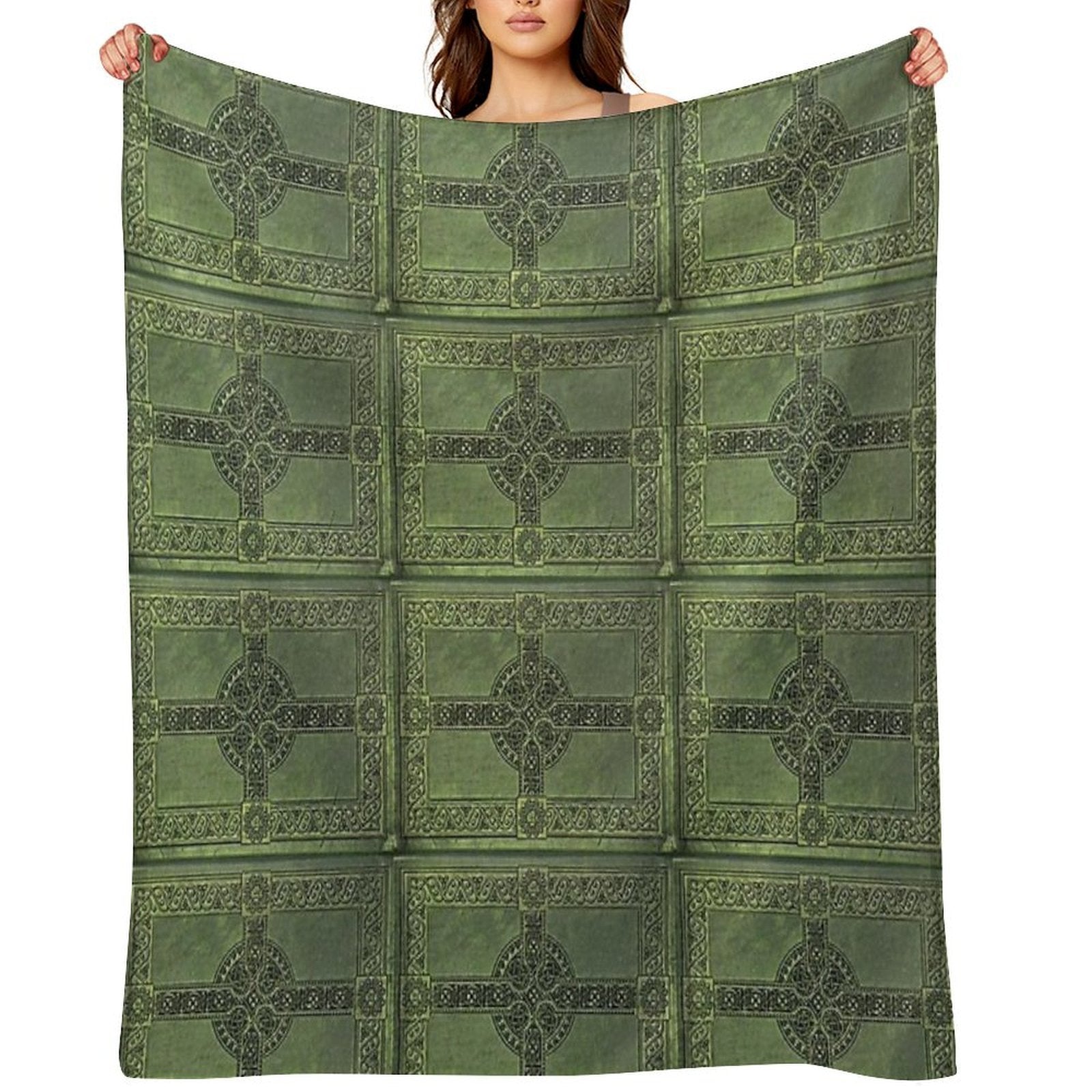 Celtic Knotwork Compact Throw Blanket