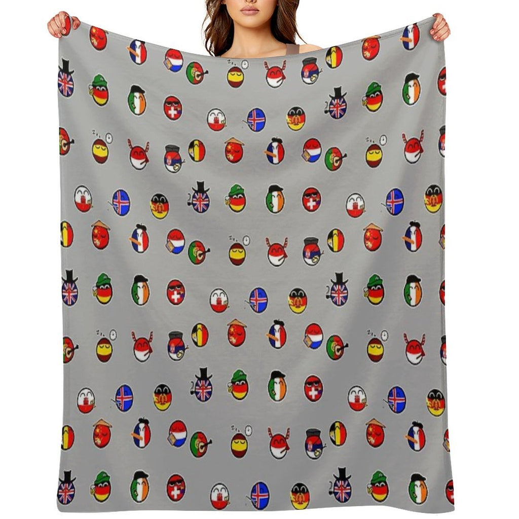 Countryballs Pack Comfort Throw Blanket