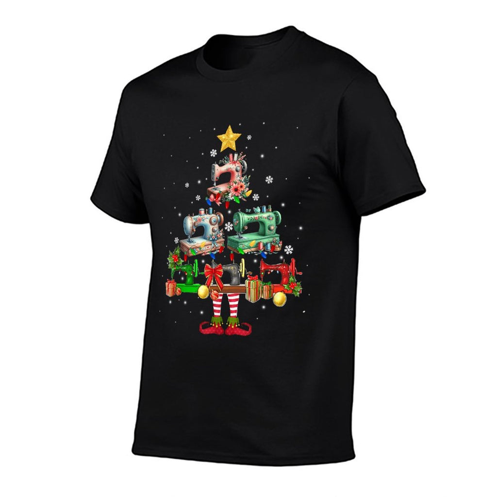 Sewing Machine Quilting Christmas  Moisture-wicking T-Shirt