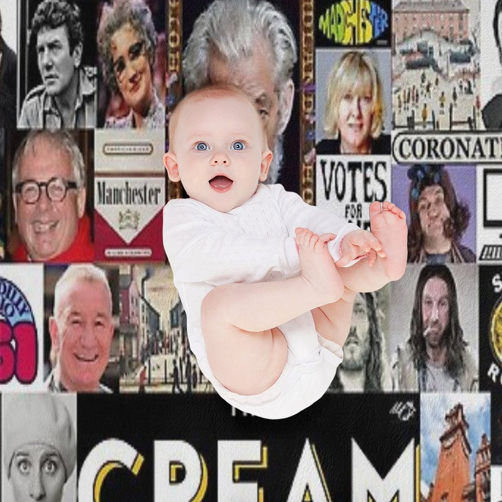 The Cream of Manchester Collage Original 2020 All-season Throw Blanket