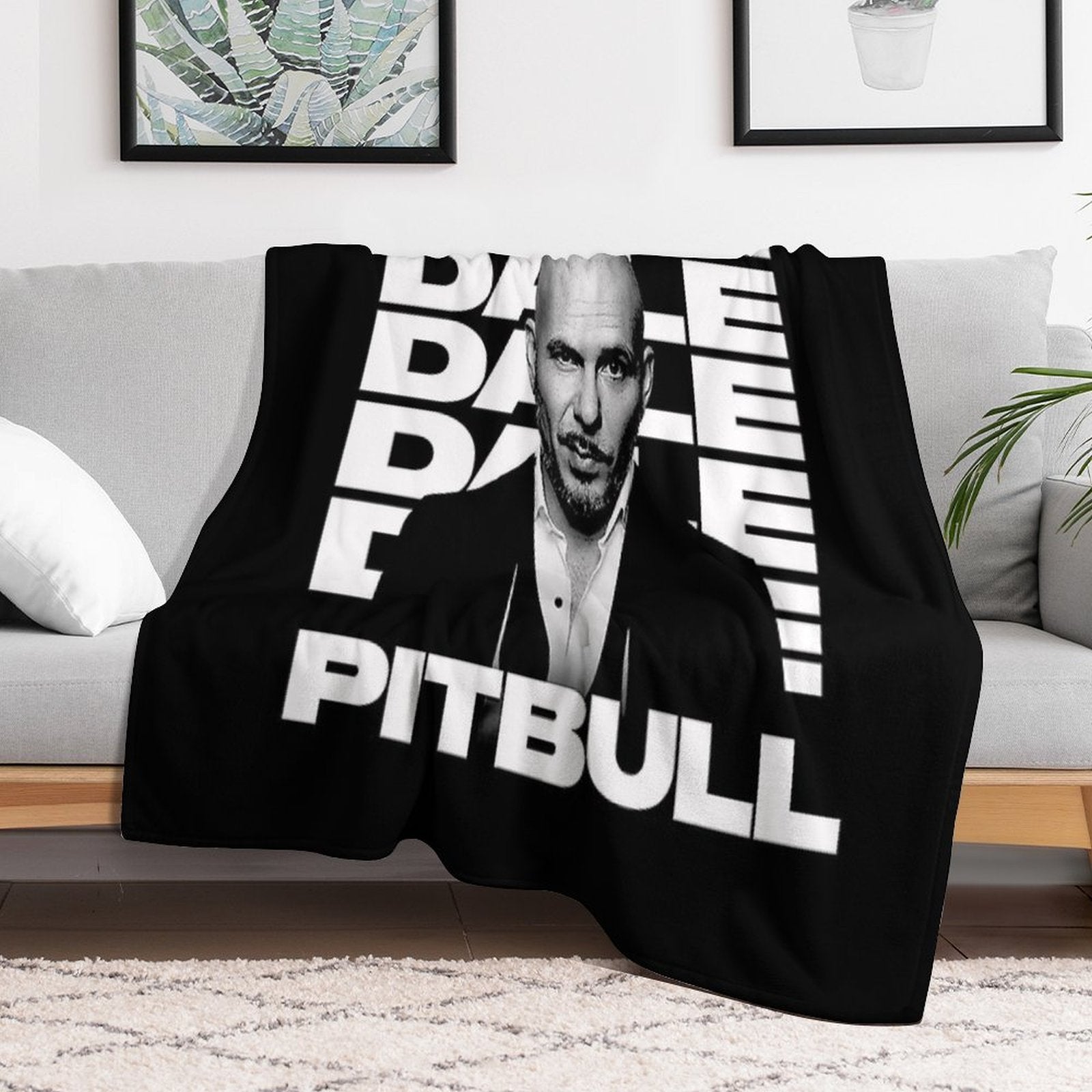 Pitbull Da.le Anti-pilling Throw Blanket