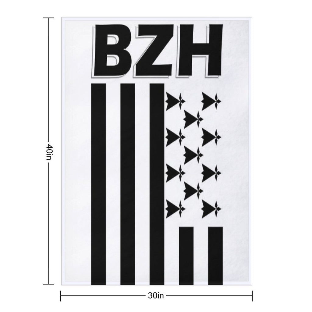 BZH - Breizh - Bretagne - Brittany France Versatility Throw Blanket