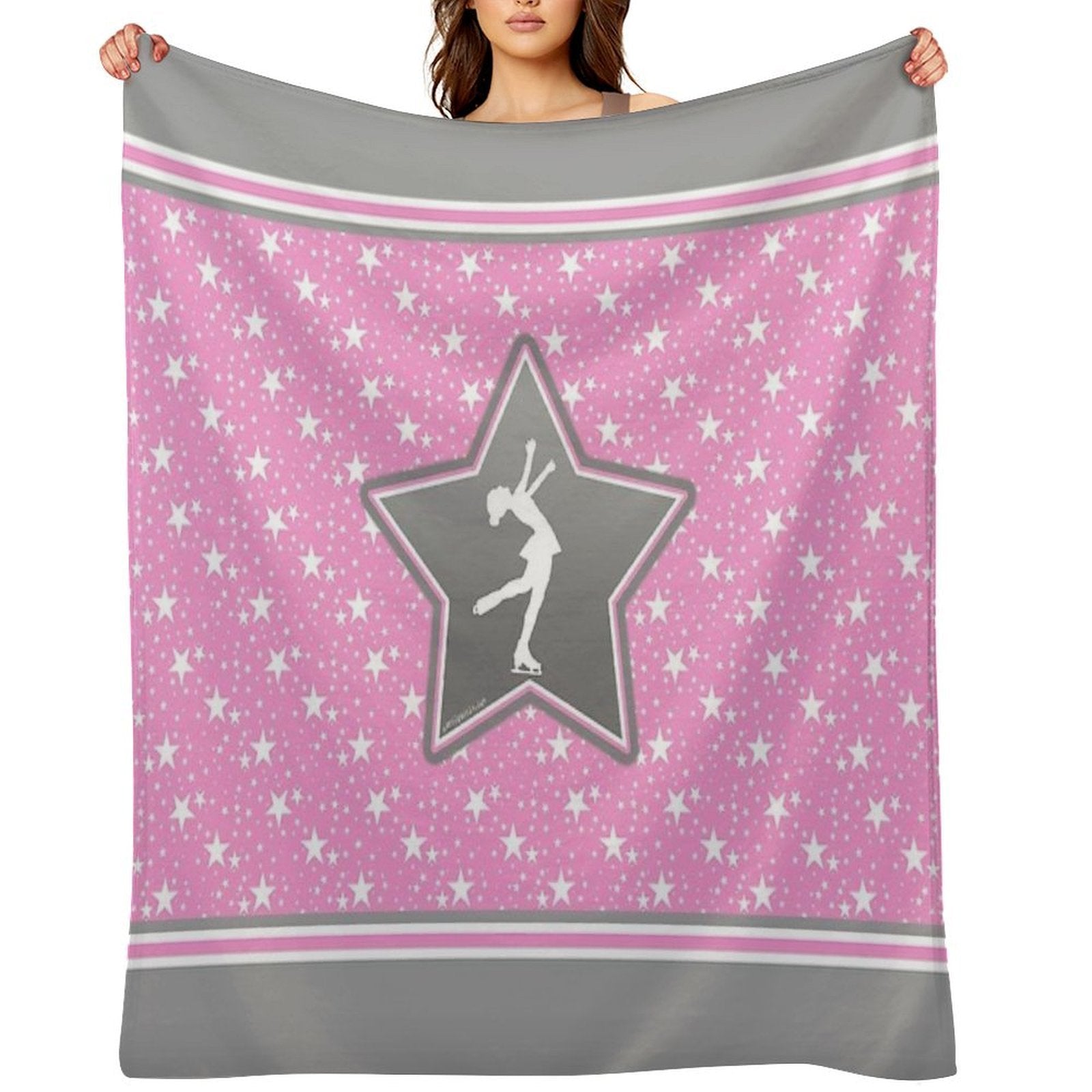 Figure Skating Among The Stars All-season Throw Blanket