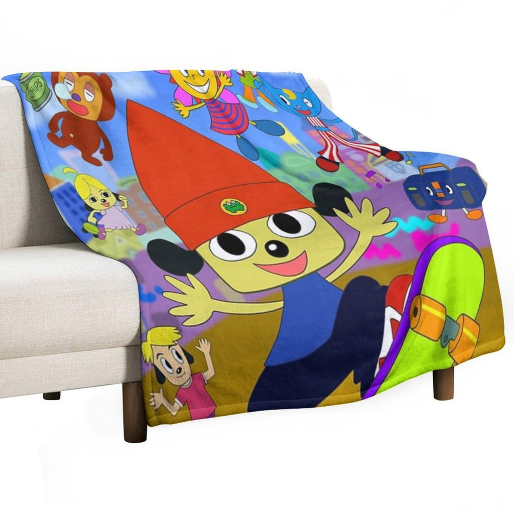 Parappa The Rapper Anime Poster Versatility Throw Blanket