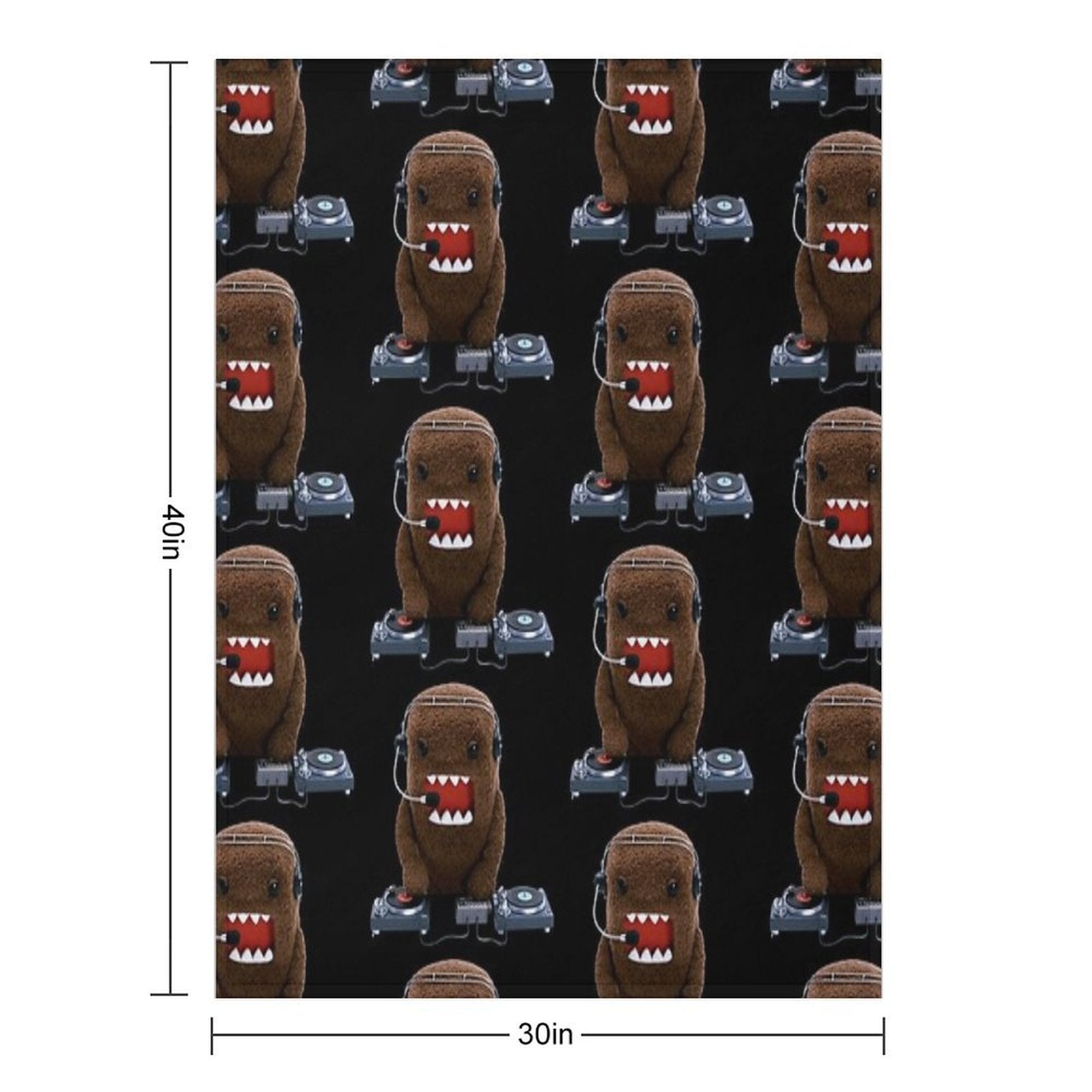 DJ Domo-kun Quick-dry Throw Blanket
