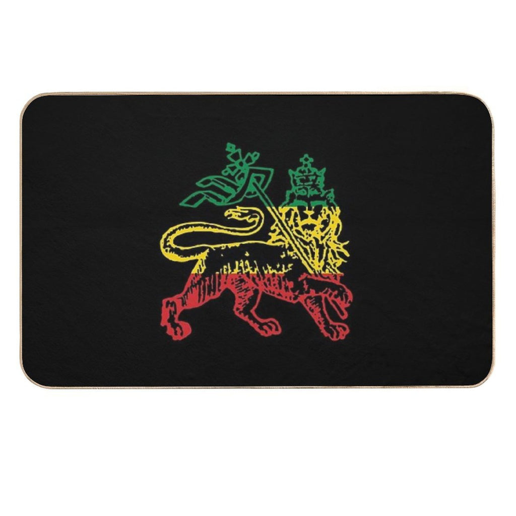 Lion of Judah Flag Ethiopia King Selassie Rasta  Multi-Purpose Bath Mat
