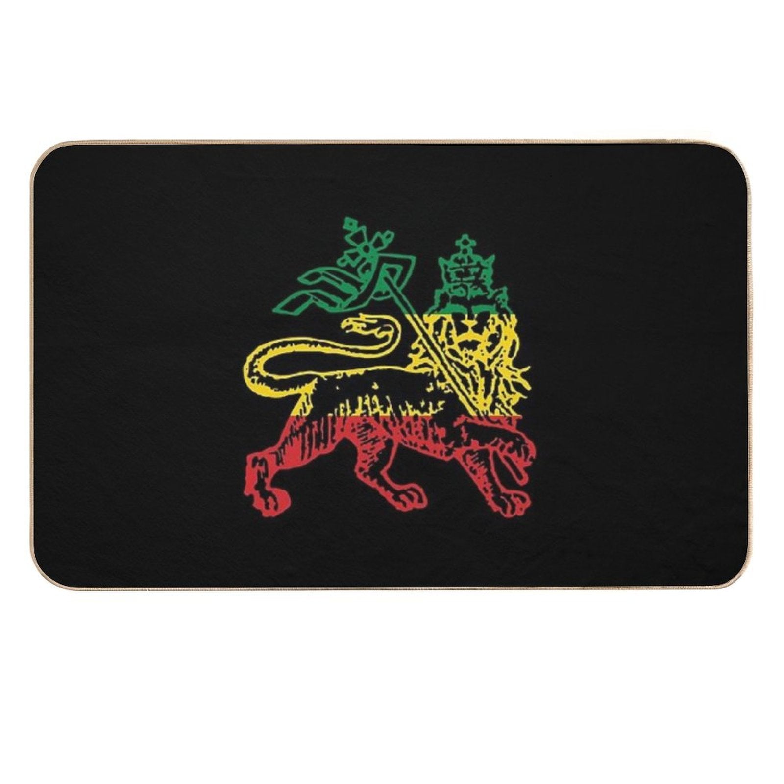 Lion of Judah Flag Ethiopia King Selassie Rasta  Multi-Purpose Bath Mat