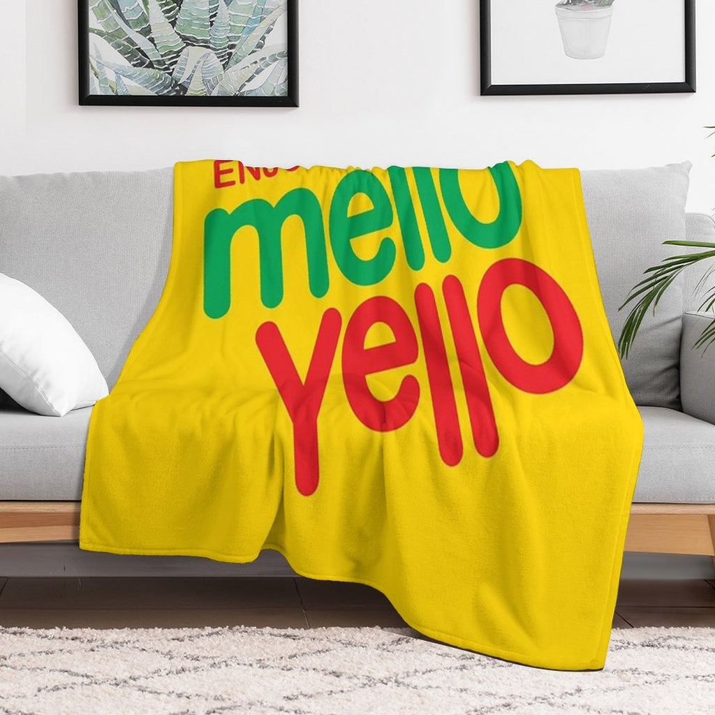 Enjoy Mello Yello Shrink-resistant Throw Blanket