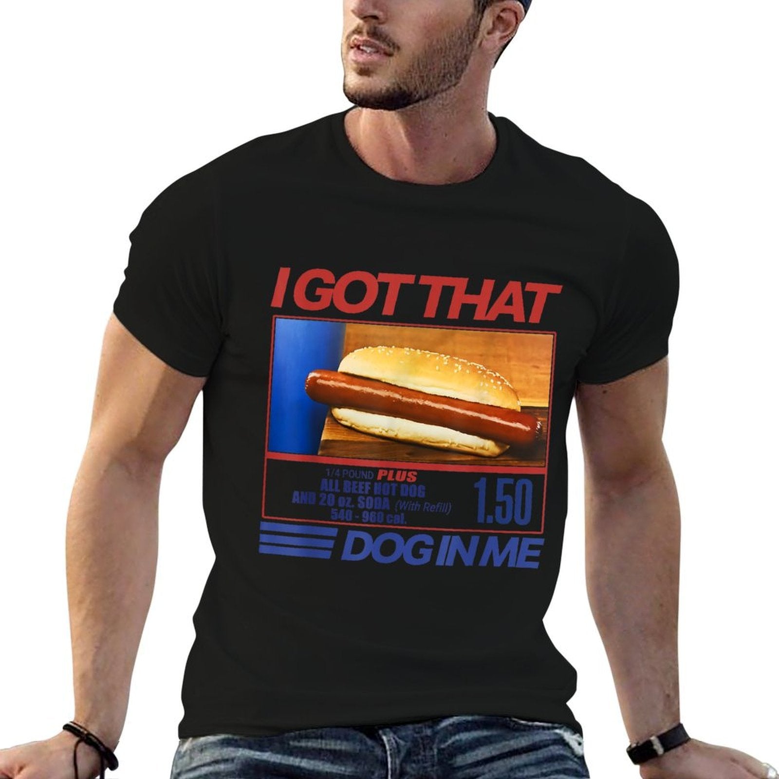 I Got That Dog In Me Funny Hotdog Combo Vintage Meme  Breathable T-Shirt