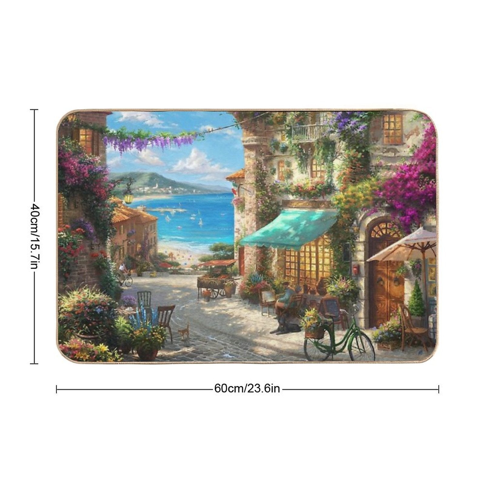 Italian Rug  High-Traffic Bath Mat