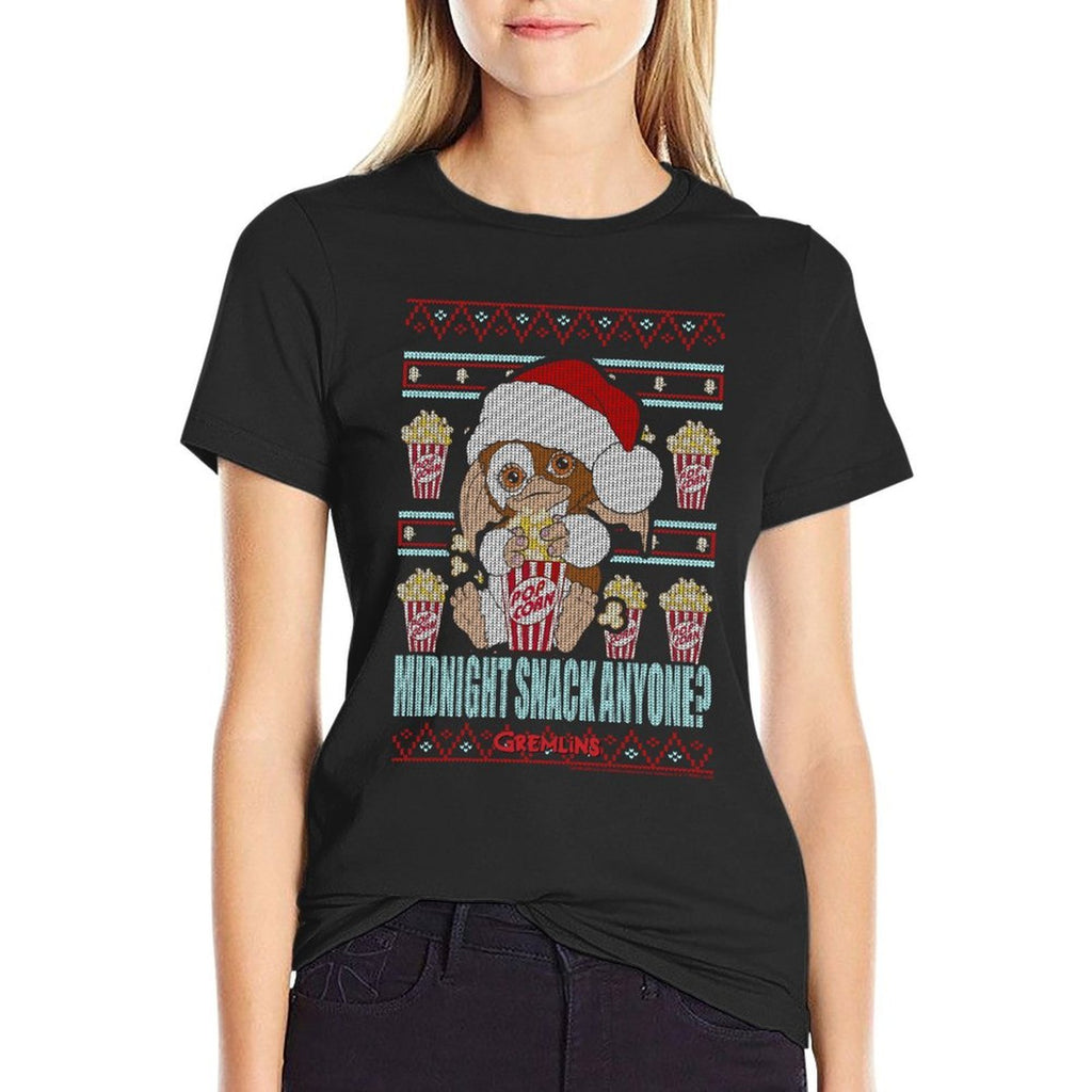 Gremlins Christmas Midnight Snack Anyone Ugly Sweater  Versatile T-Shirt