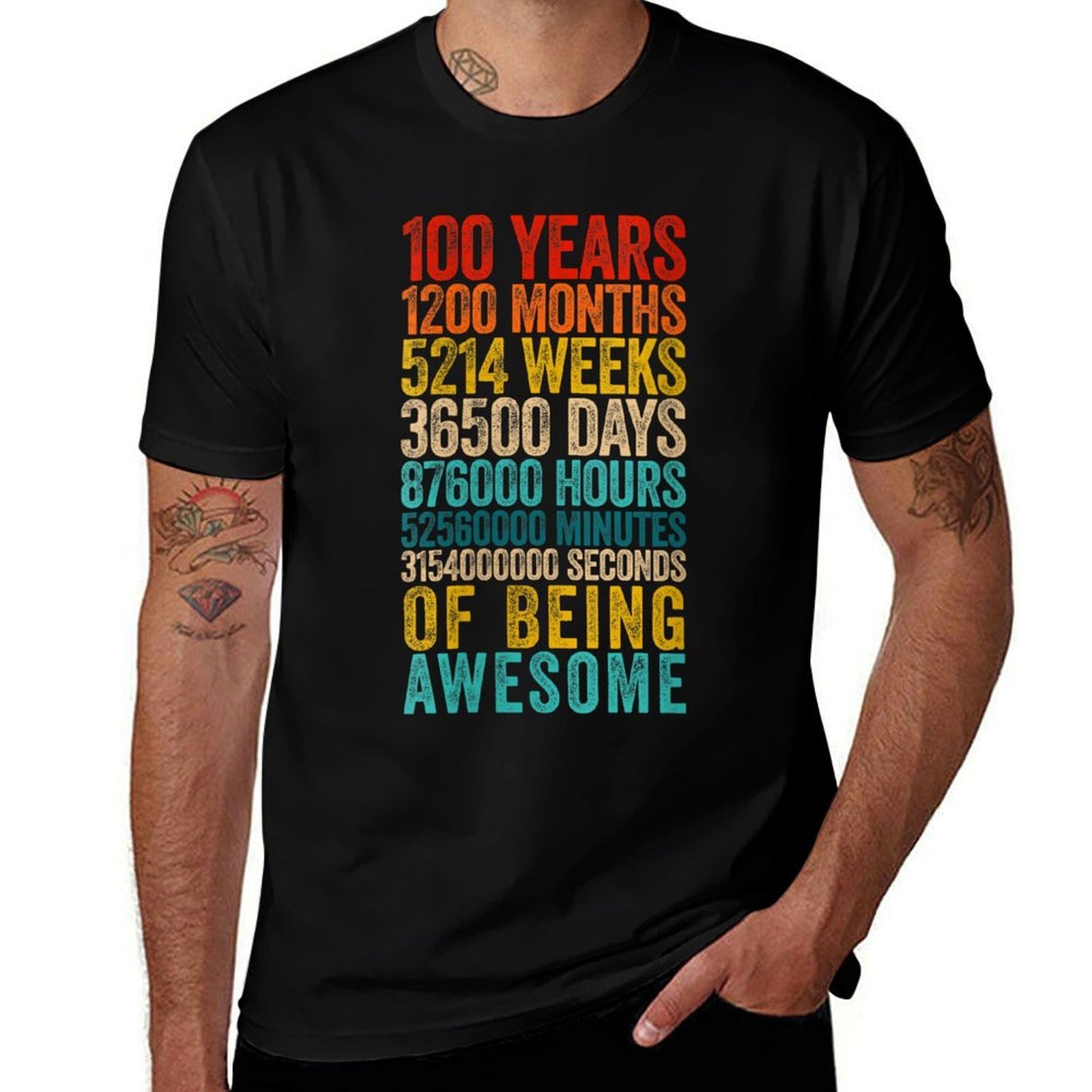 Funny 100th Birthday Old Meter Funny 100 Year Old Gift  Vintage-inspired T-Shirt