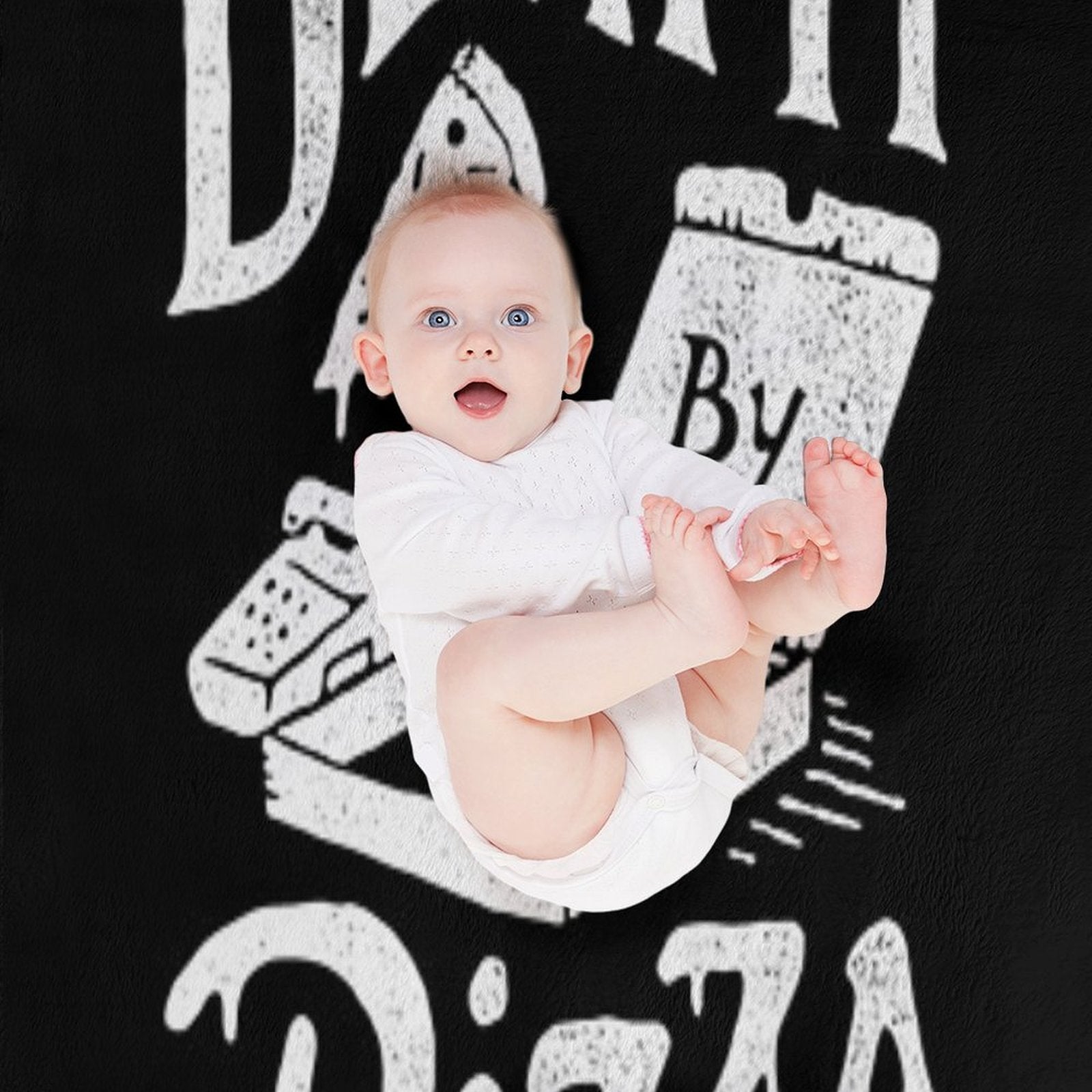 Death By Pizza Eco-conscious Throw Blanket
