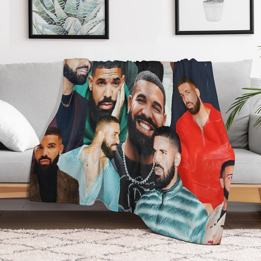 Drake Collage Gift-ready Throw Blanket