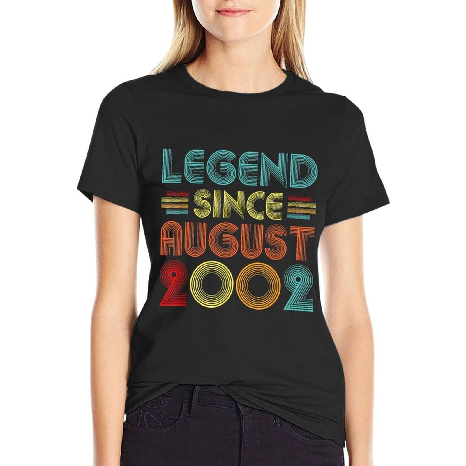 Legend Since August 2002 Vintage 21 Years Old 21st Birthday  Breathable T-Shirt