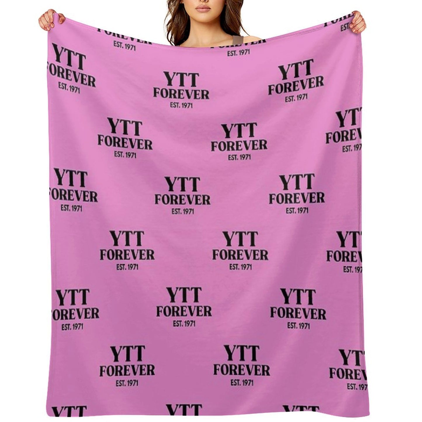 YTT FOREVER EST. 1971 Wrinkle-free Throw Blanket