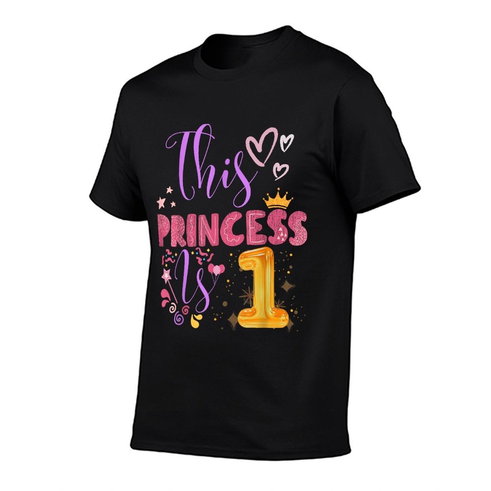 Birthday Girl This Princess Is 1 Year Old Girl B-Day  Durable T-Shirt