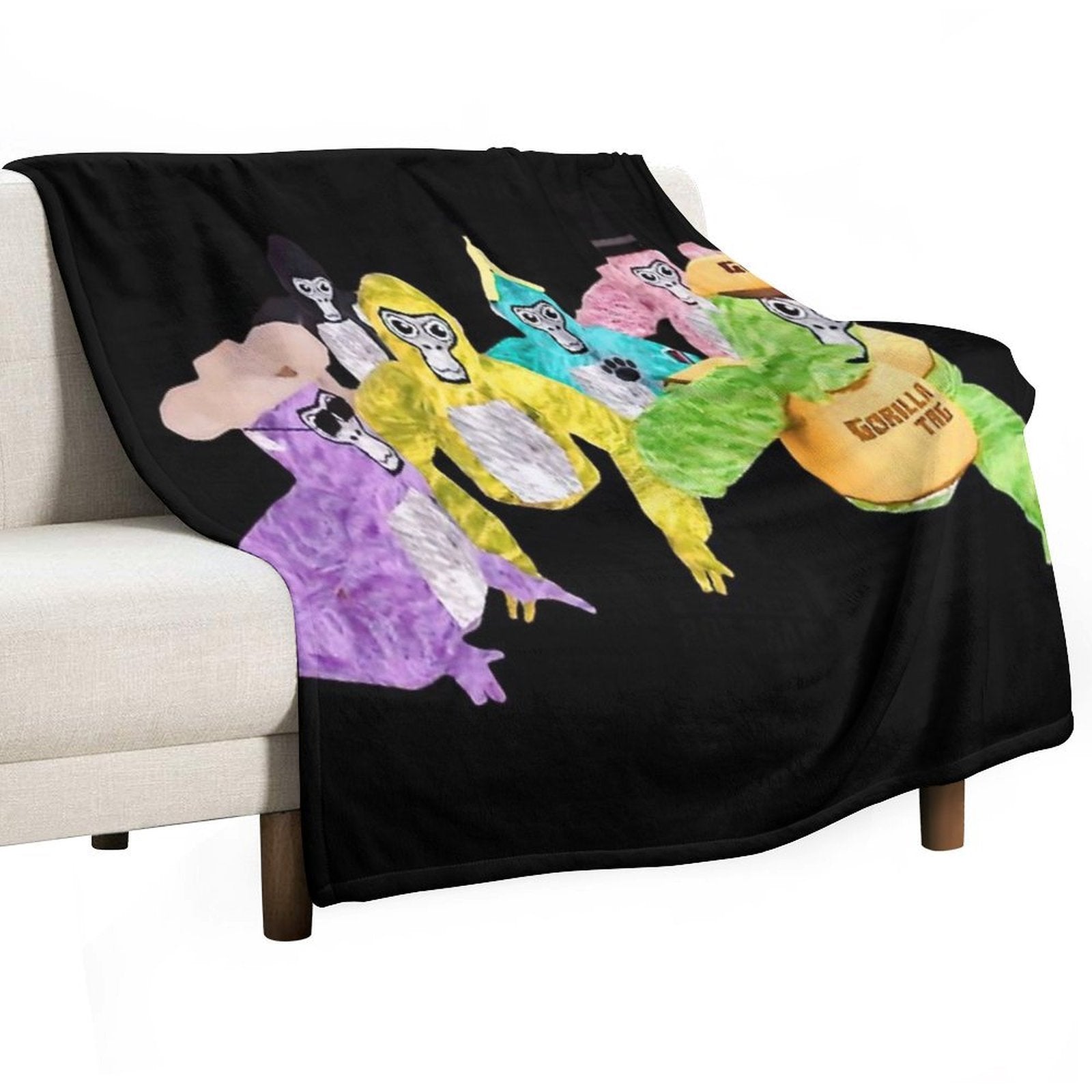 Me And My Friends Forever! - Gorilla Tag Here Banana Compact Throw Blanket