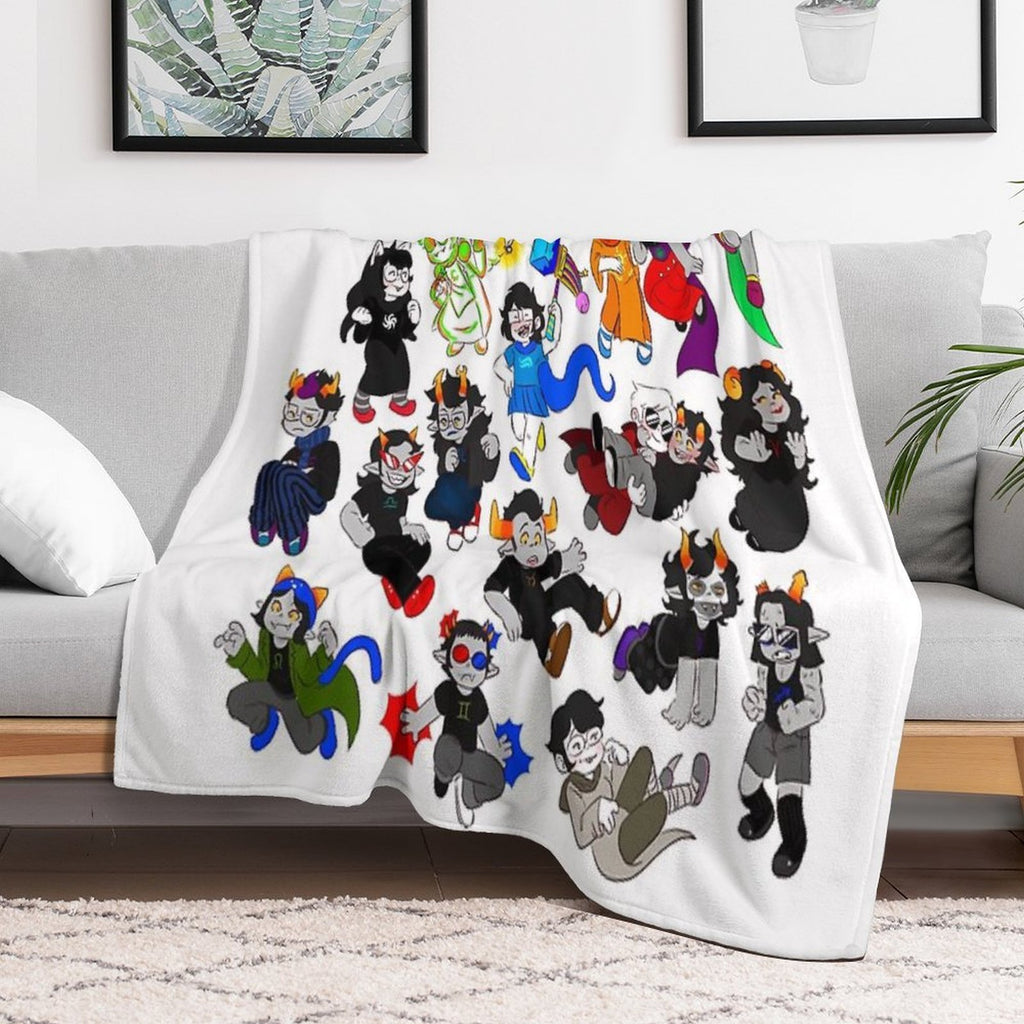 All The Character Travel-friendly Throw Blanket