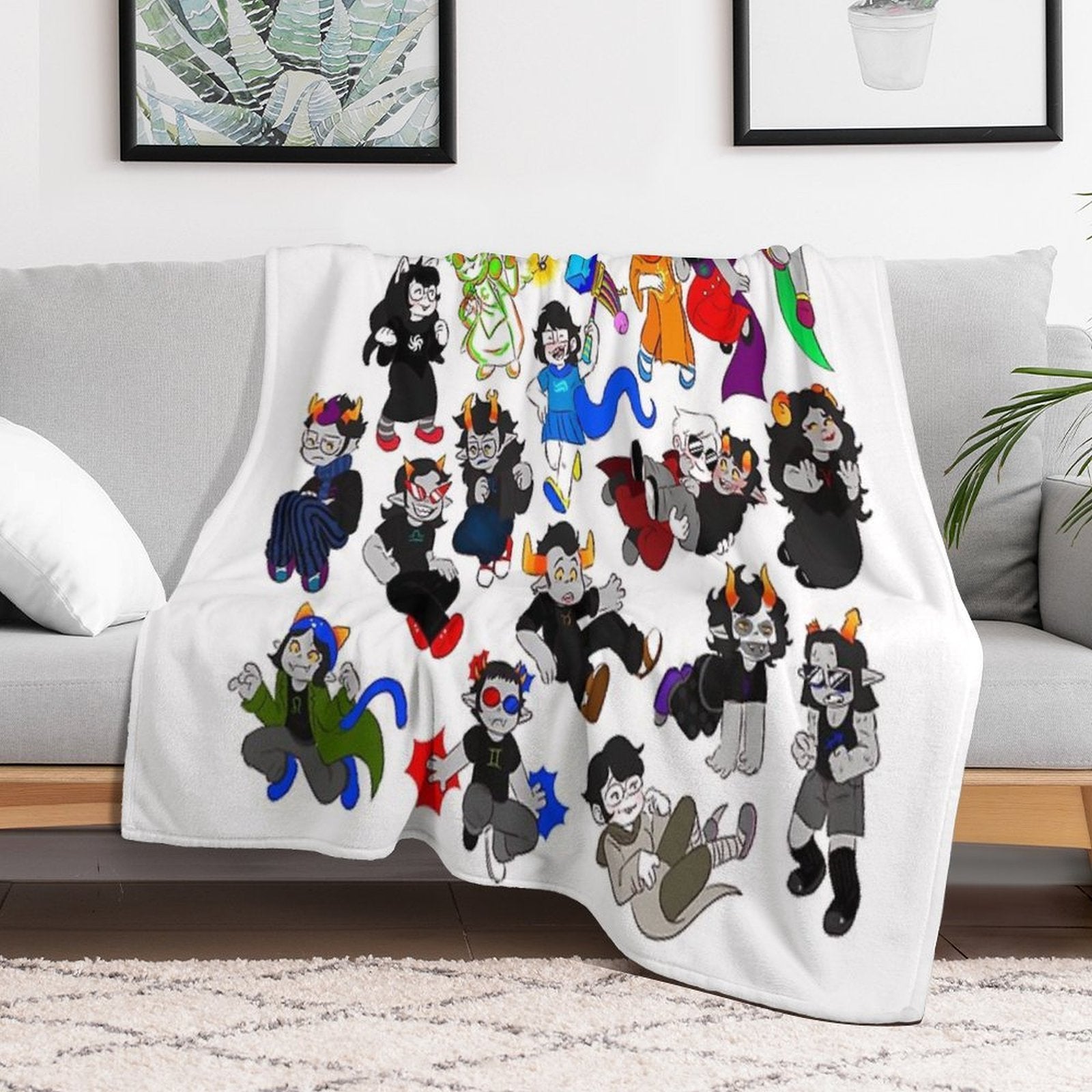 All The Character Travel-friendly Throw Blanket