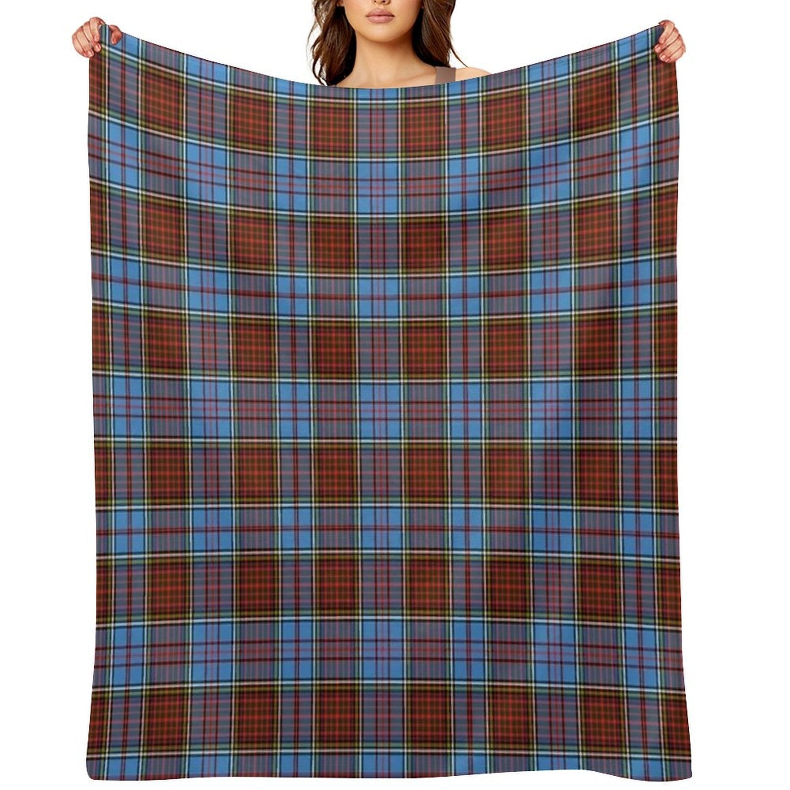 Clan Anderson Tartan Compact Throw Blanket