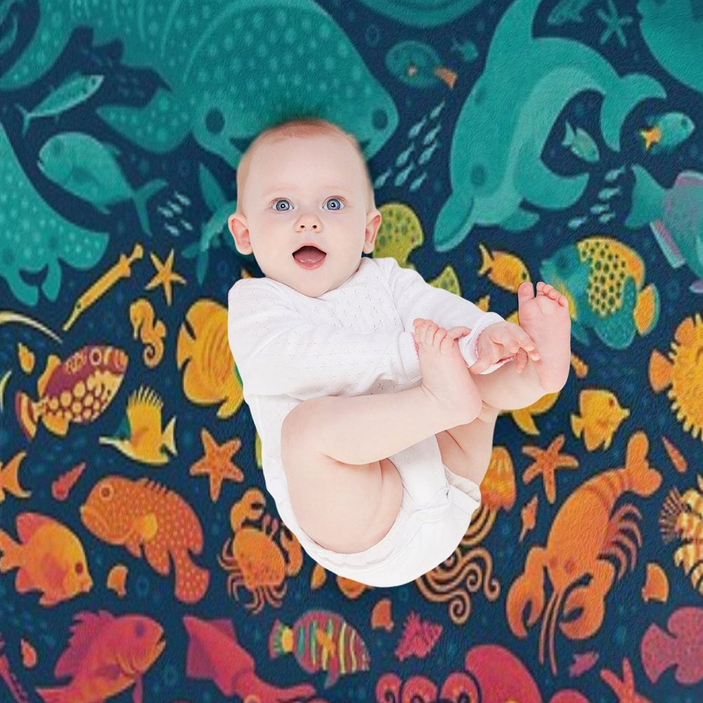 Aquatic Spectrum 2 Gift-ready Throw Blanket