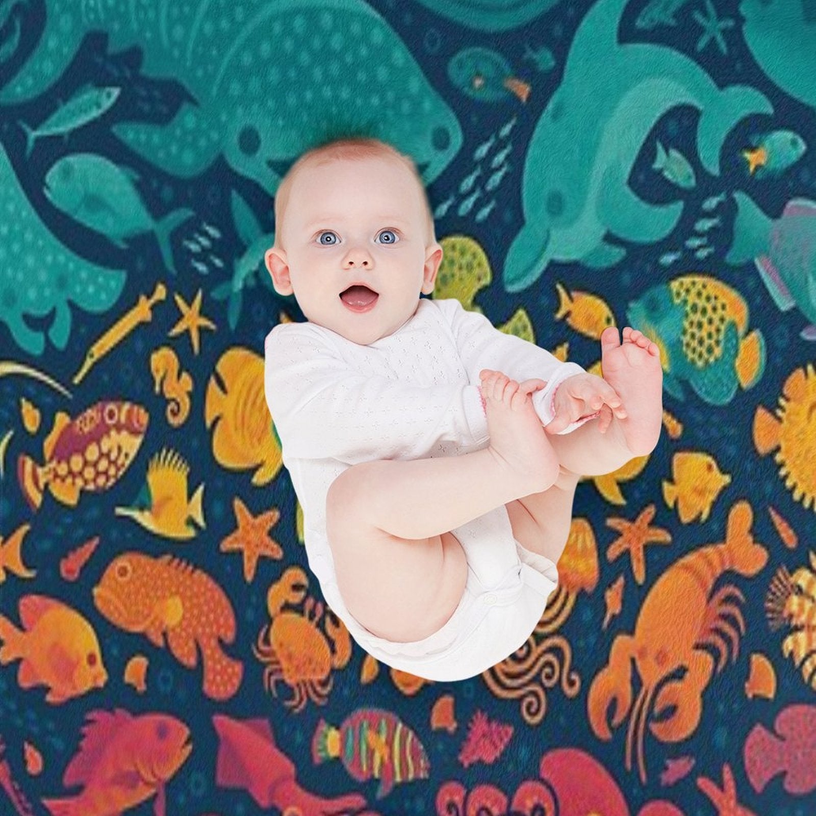 Aquatic Spectrum 2 Gift-ready Throw Blanket
