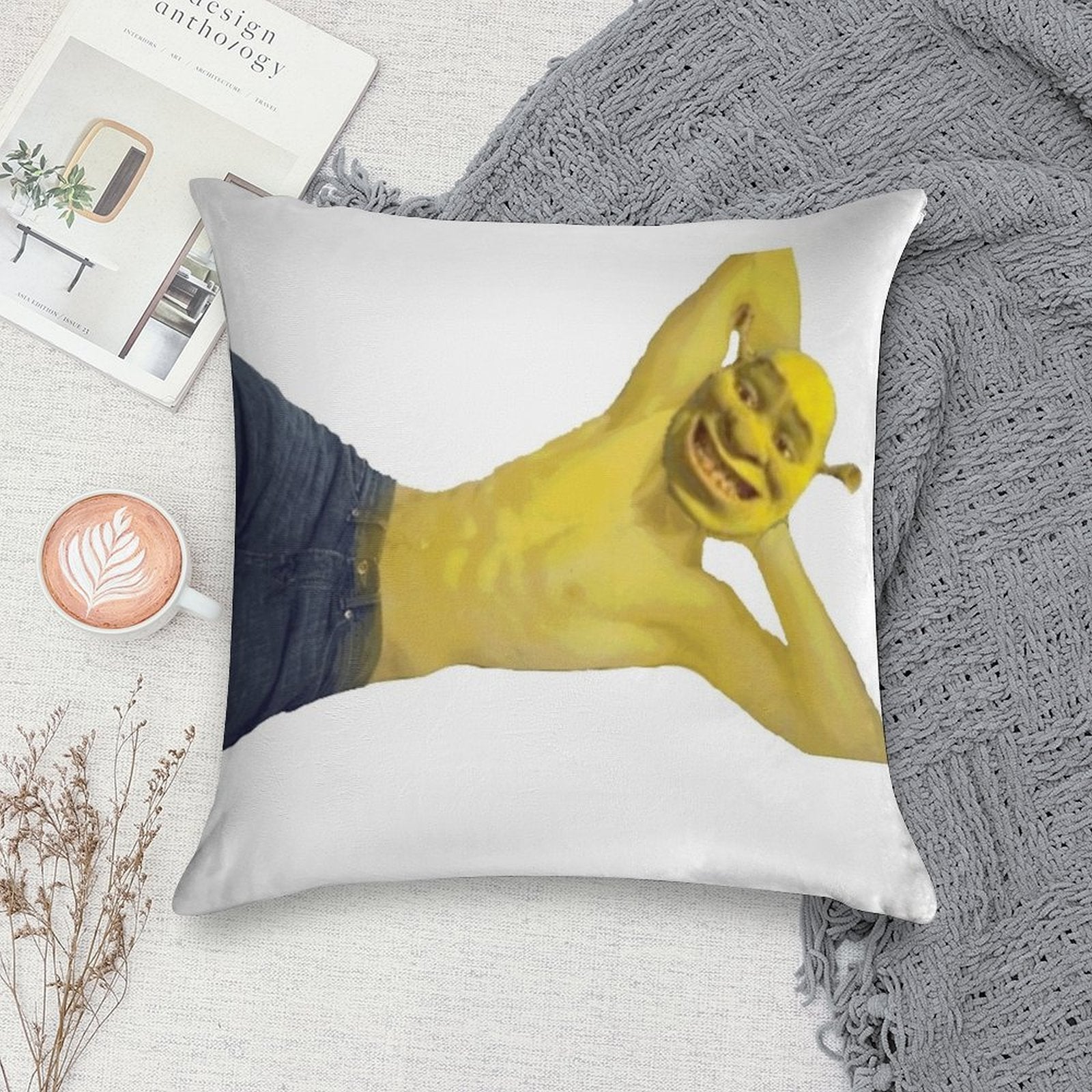 SEXXXYYY SHREK! Soft Warmth Comfort Throw Pillow