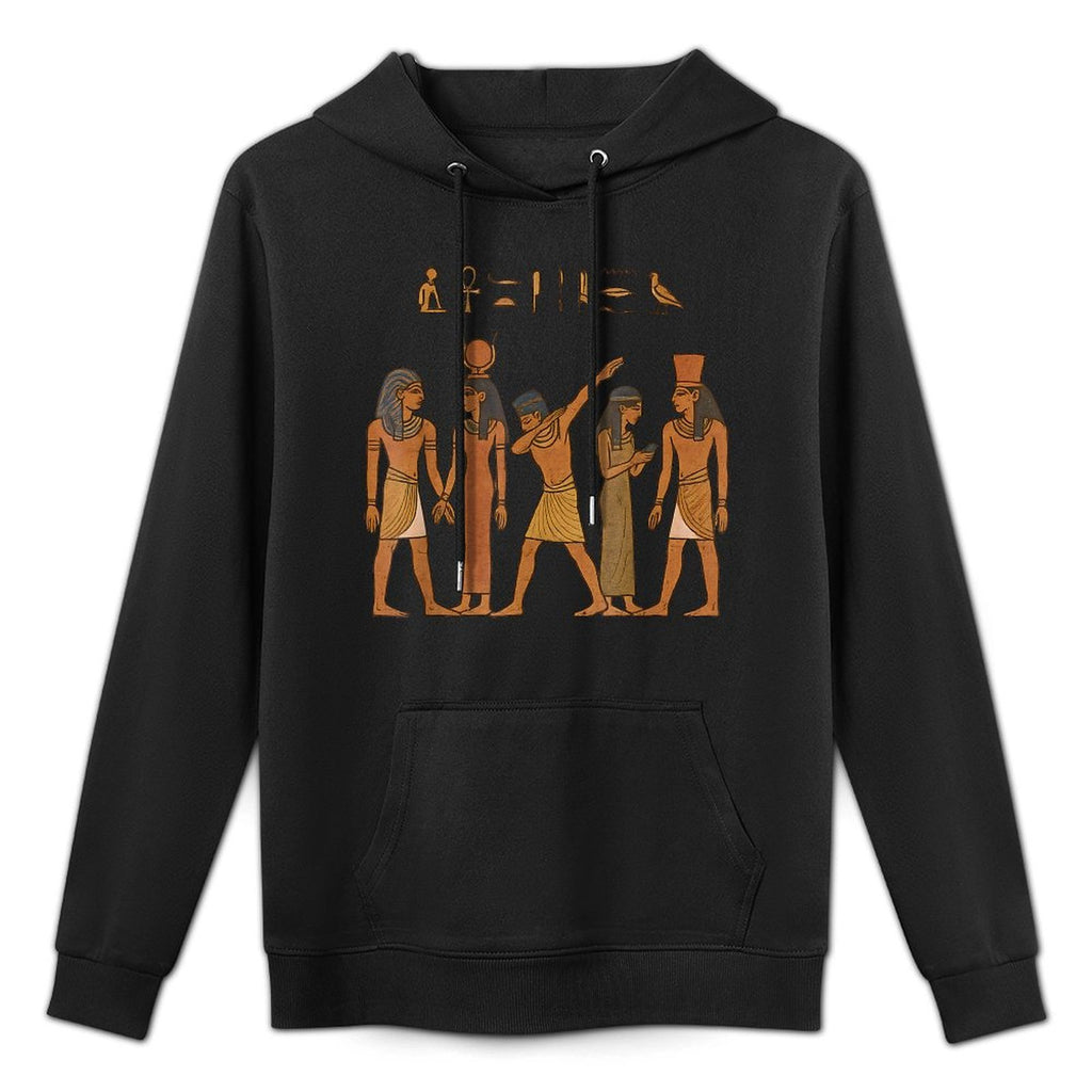 Ancient Egypt Meme Dabbing Funny Pharaoh Hieroglyphic Mobile All-Day Comfort Hoodie