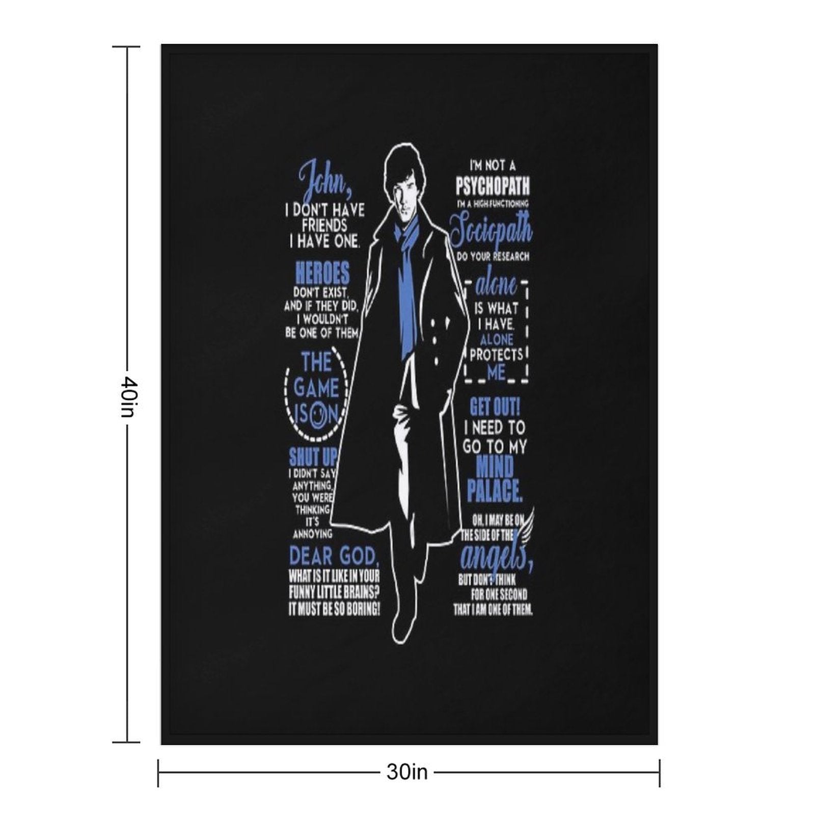 Quotes. V2.0 Multi-functional Throw Blanket