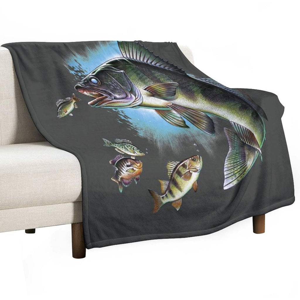 Walleye Versatility Throw Blanket