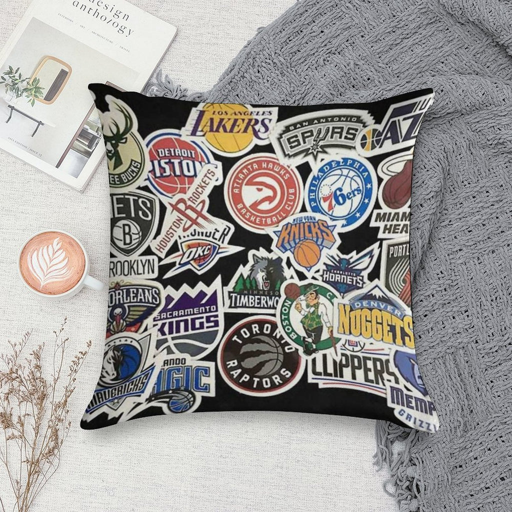 NBA All Teams Soft Home Decor Throw Pillow