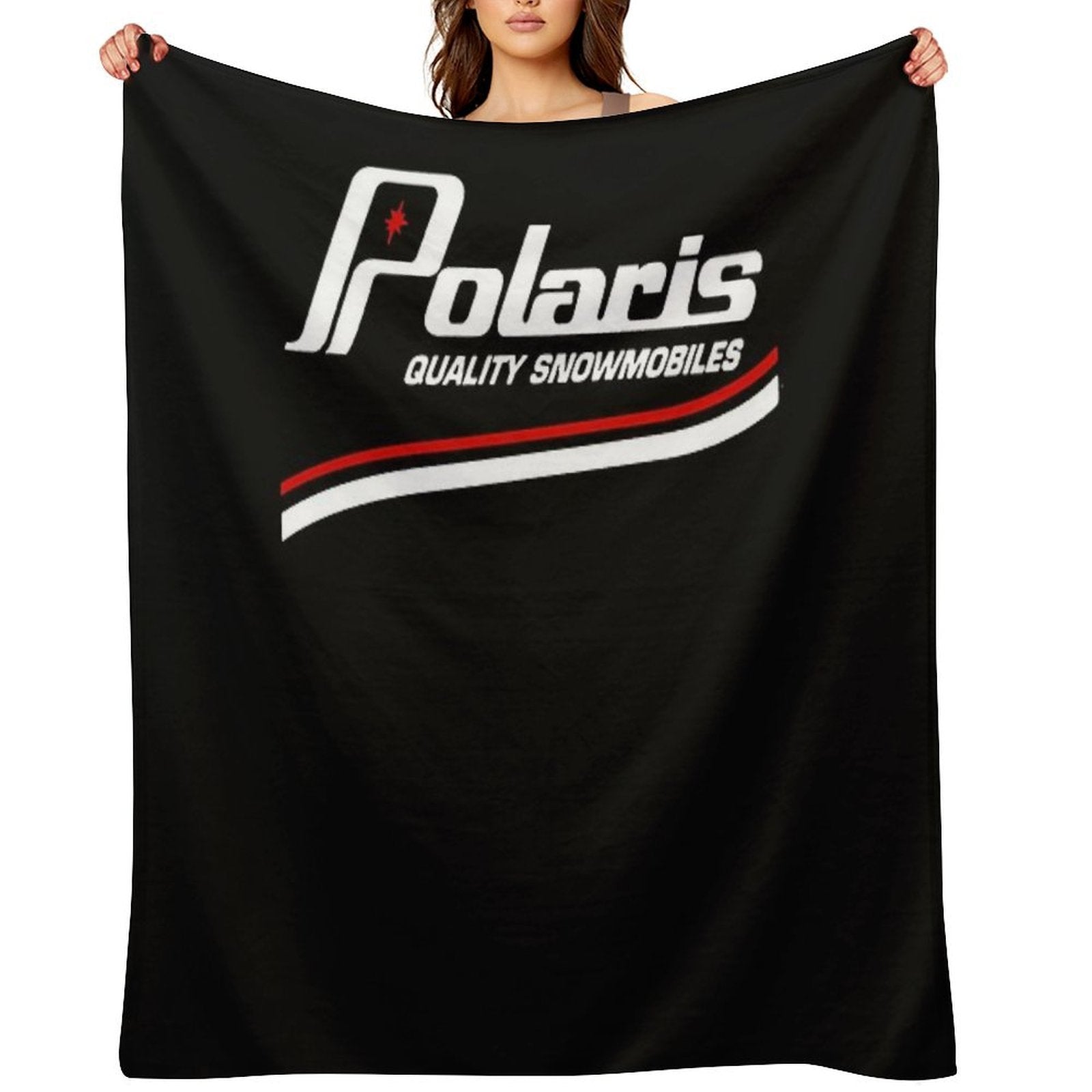 Vintage Polaris Snowmobiles USA All-season Throw Blanket