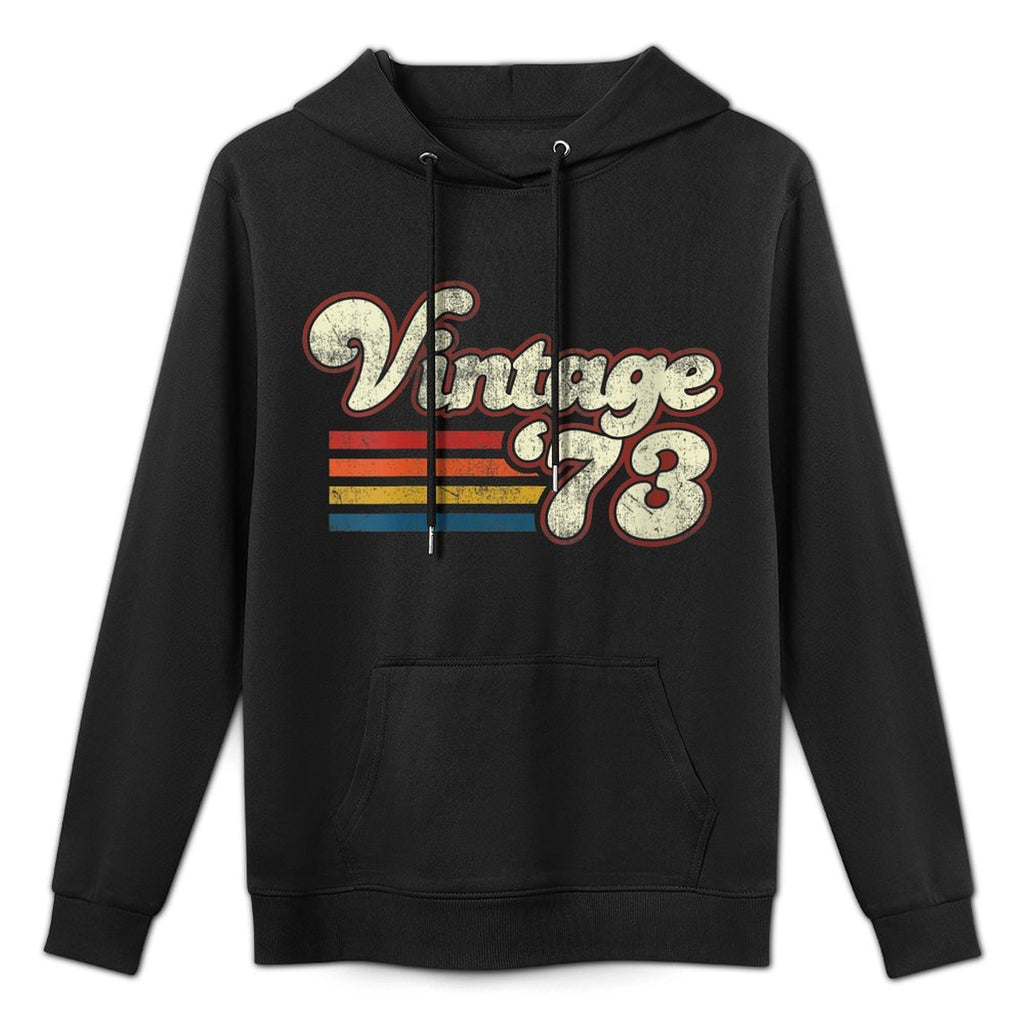 Womens Vintage 1973 Birthday Layering Staple Hoodie