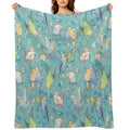 Budgie Bunch Bubblegum Ice Cream Flavored Plush Throw Blanket