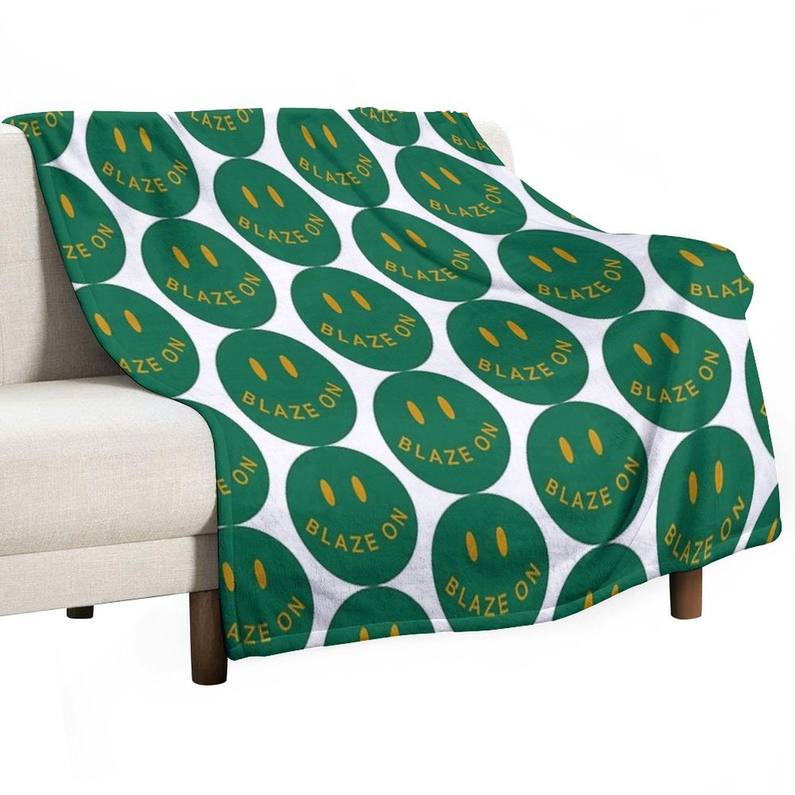 UAB Smiley Travel-friendly Throw Blanket