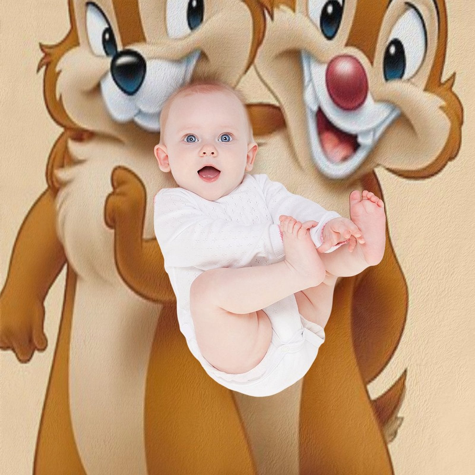 Squirrel, Chip, And Dale Chipmunks Gift-ready Throw Blanket