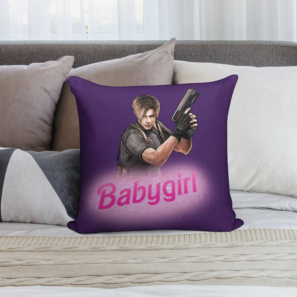 Leon Kennedy Babygirl Soft Anti-Pilling Throw Pillow