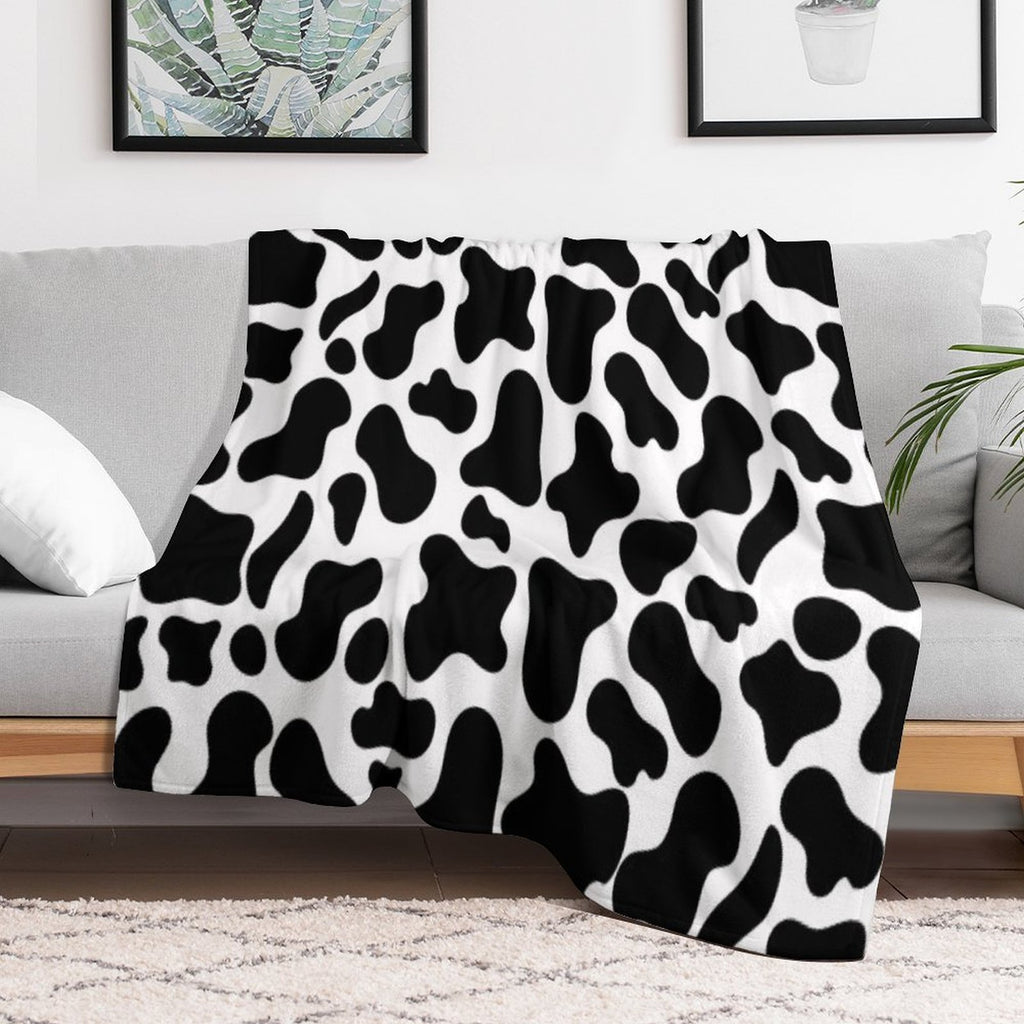 Cow Print Anti-pilling Throw Blanket
