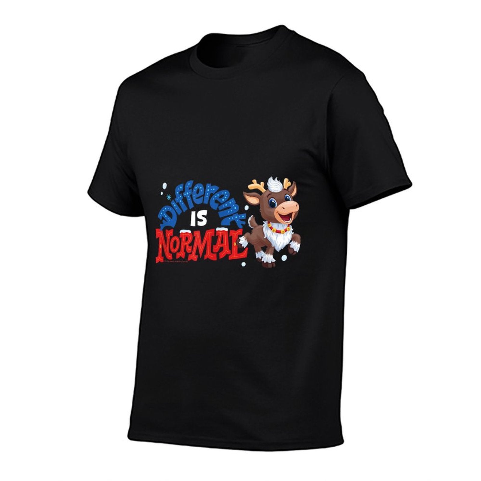 Reindeer in Here Christmas Blizzard Different Is Normal Logo  Vintage-inspired T-Shirt