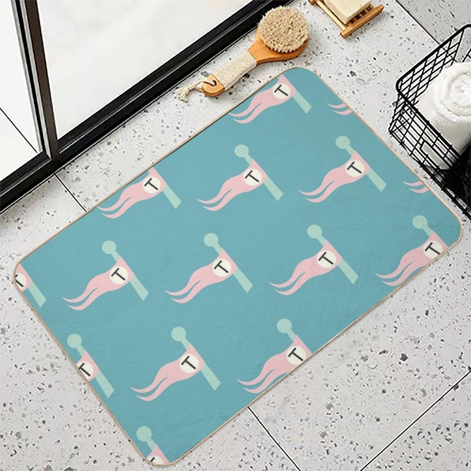Tenenbaum Flag  Odorless Bath Mat