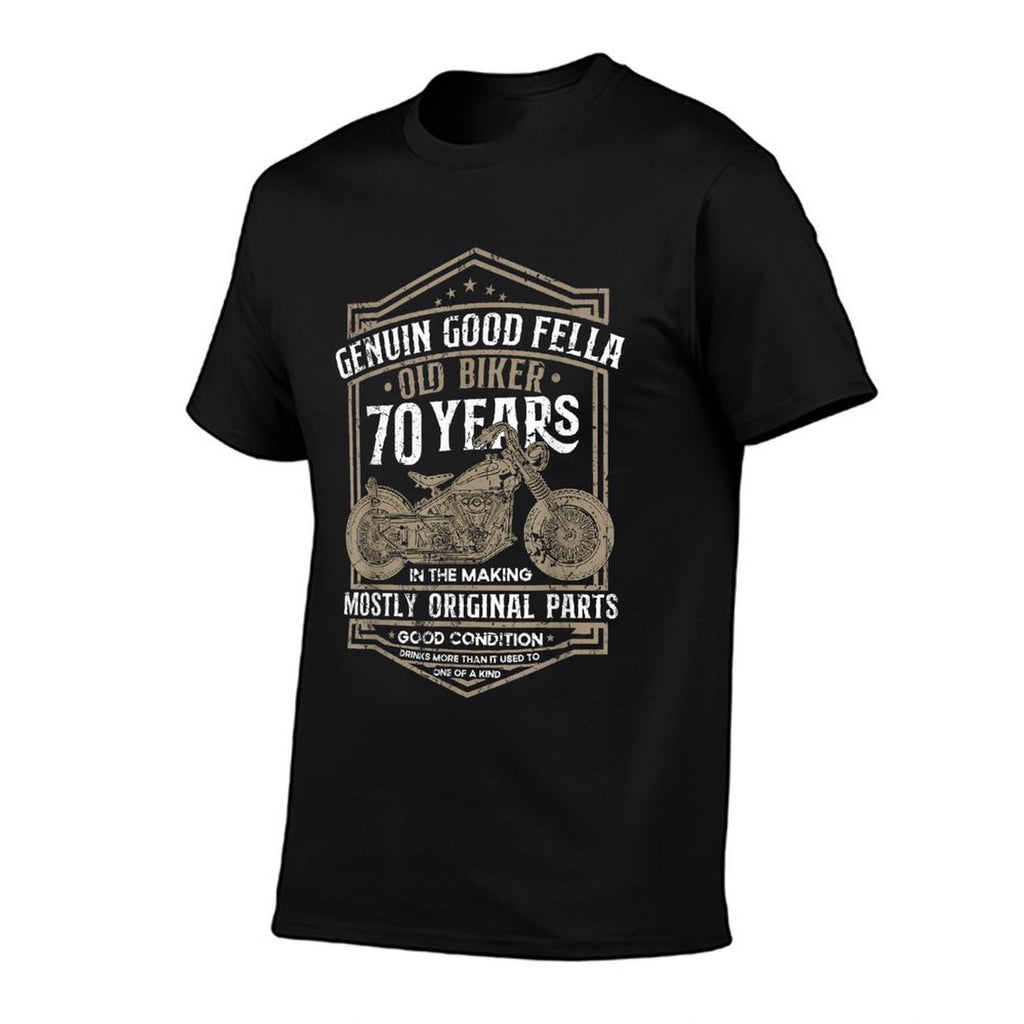 Old Biker 70 Years In The Making 70th Birthday Biker  Odor-resistant T-Shirt