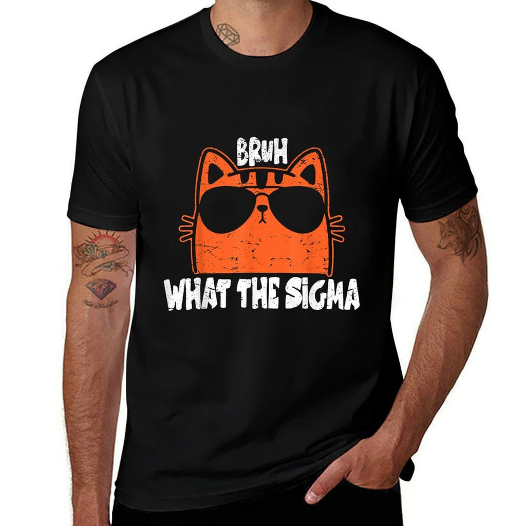 Bro What The Sigma Funny Kidsns Youth Meme Saying Quote  Moisture-wicking T-Shirt