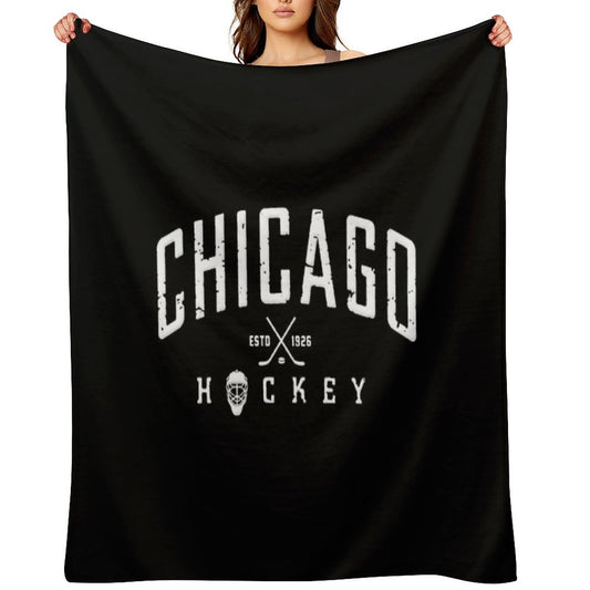 Chicago Blackhawks Hockey Velvety-soft Throw Blanket