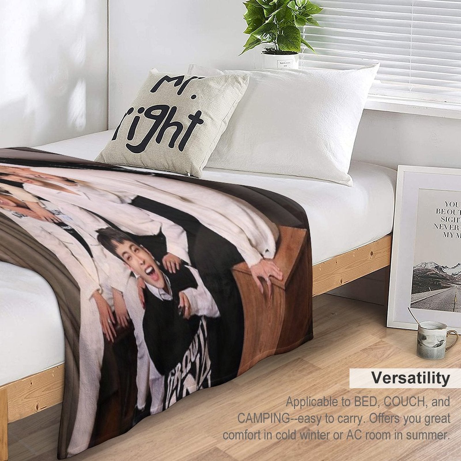 Ateez Anniversary Wrinkle-free Throw Blanket