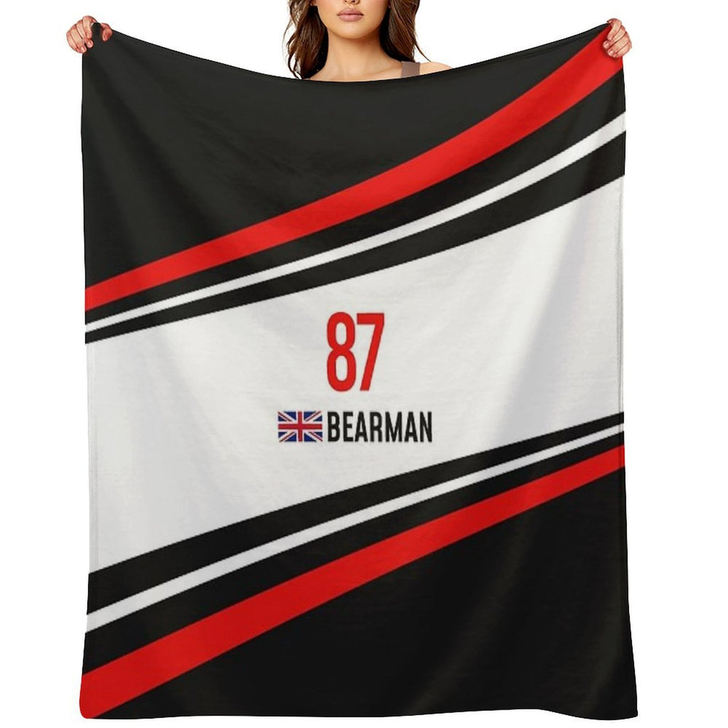 F1 2025 - #87 Bearman Versatility Throw Blanket