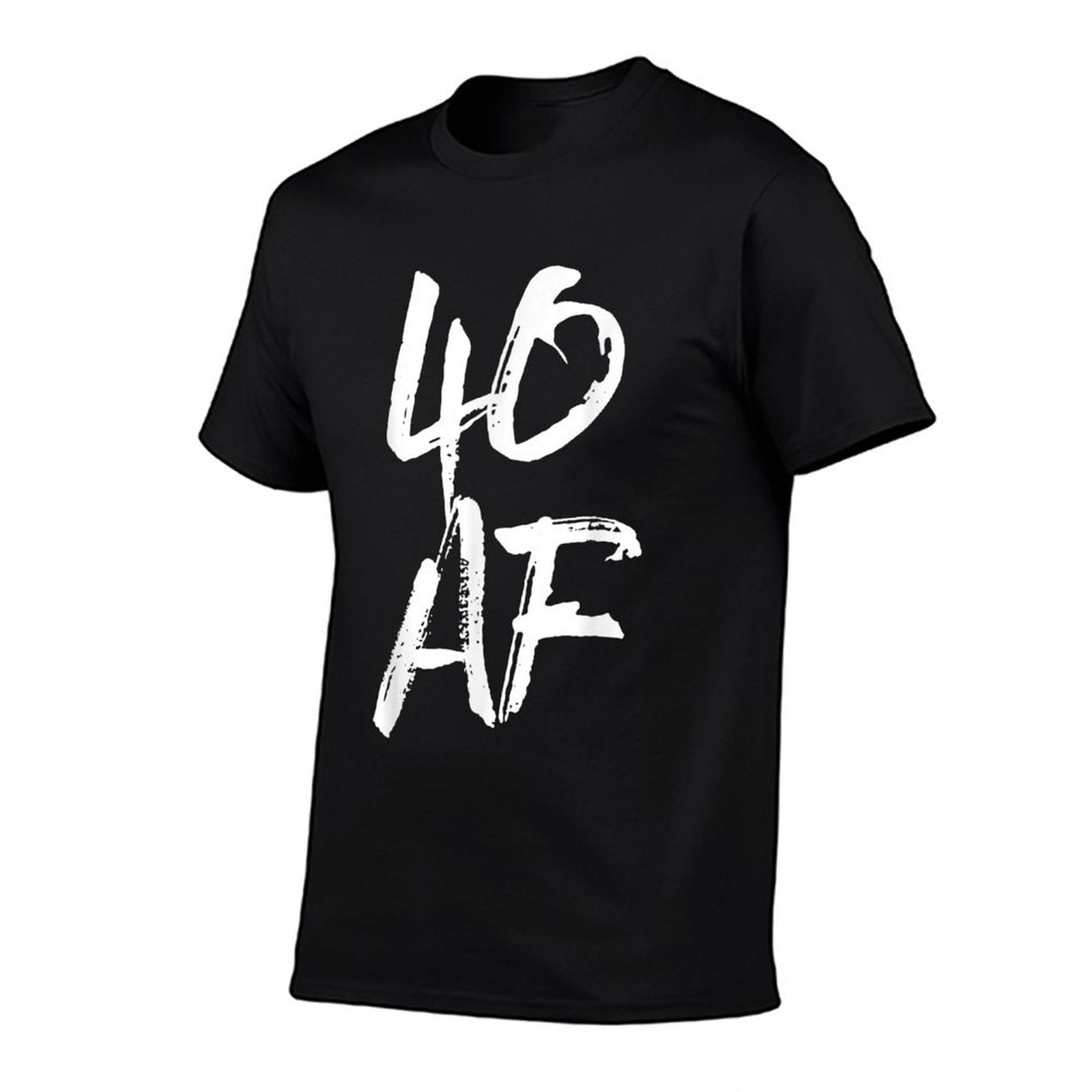 40 AF T, 40th Birthday, Gifts, AF  Ribbed Collar T-Shirt